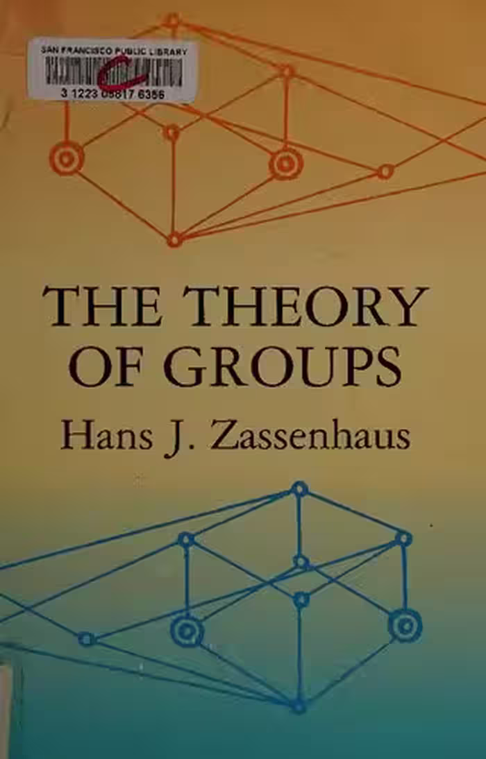 خرید و دانلود نسخه کامل کتاب The theory of groups