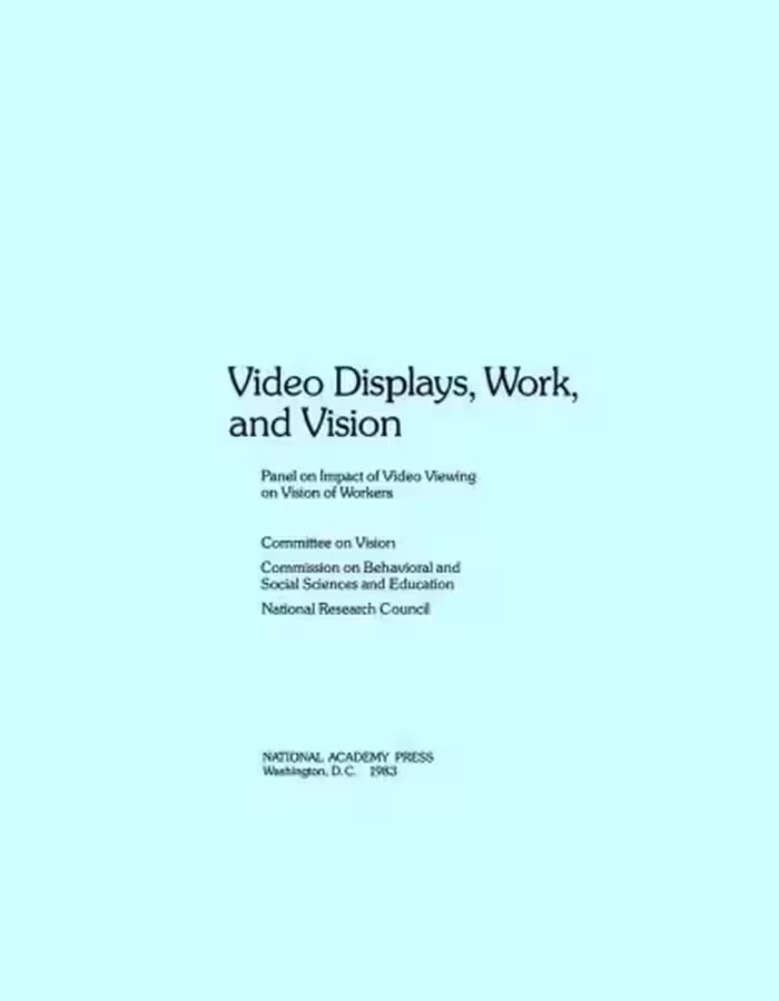 خرید و دانلود نسخه کامل کتاب Video displays, work, and vision