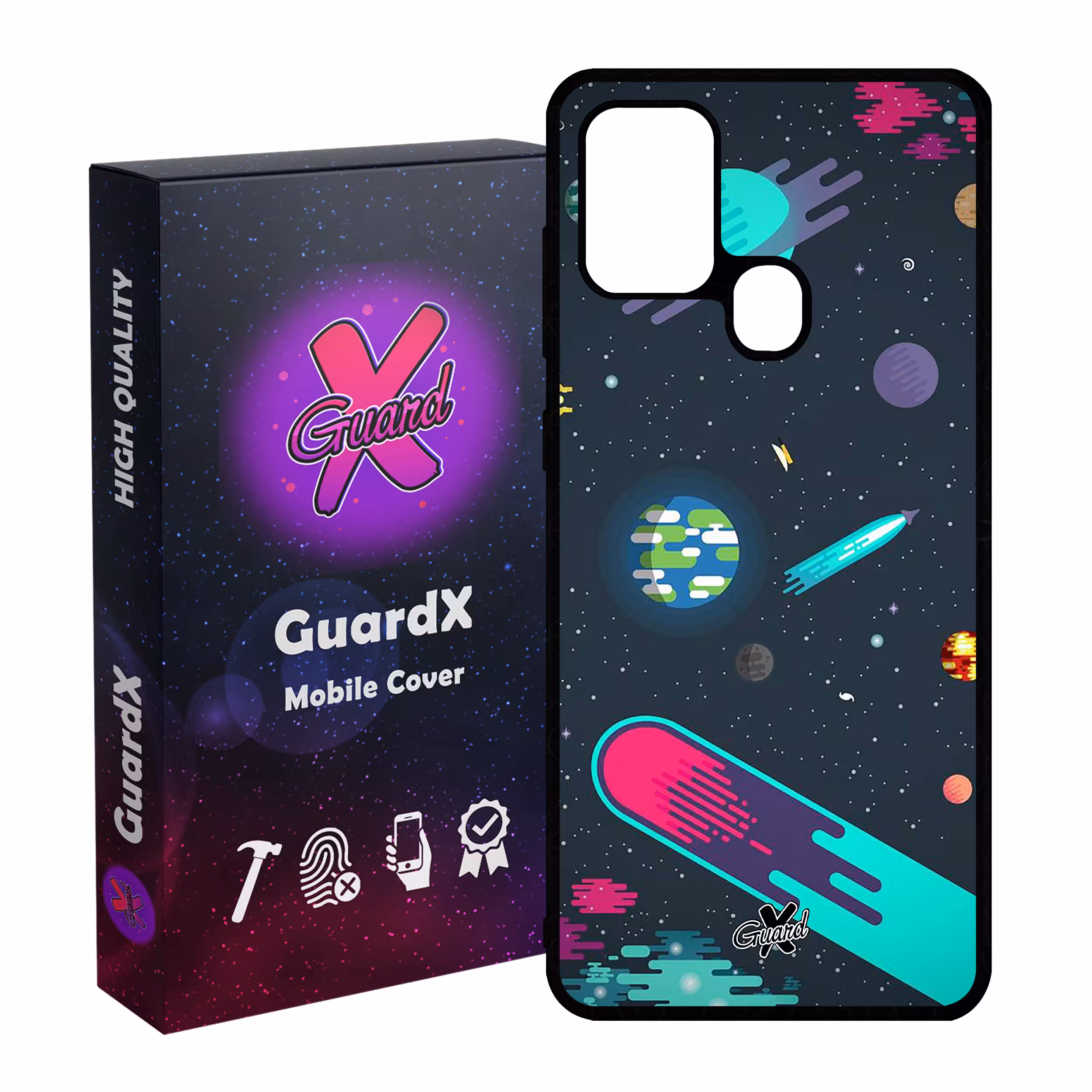 کاور گارد ایکس طرح Galaxy مدل Glass10073 مناسب برای گوشی موبایل سامسونگ Galaxy A21s