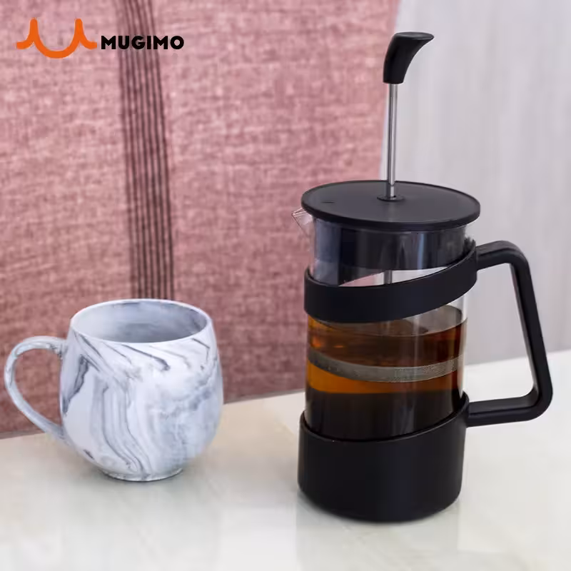 فرنچ پرس مشکی حجم 600 میلی لیتر کد 37