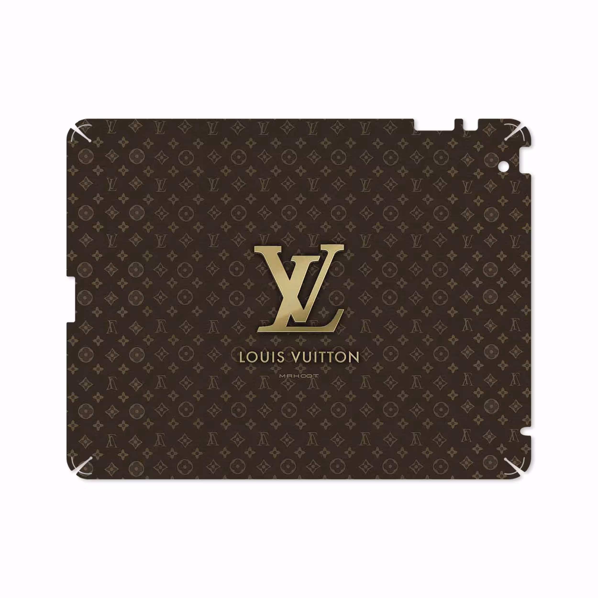 برچسب پوششی ماهوت مدل LOUIS-VUITTON-Logo مناسب برای تبلت اپل iPad 2 2011 A1396