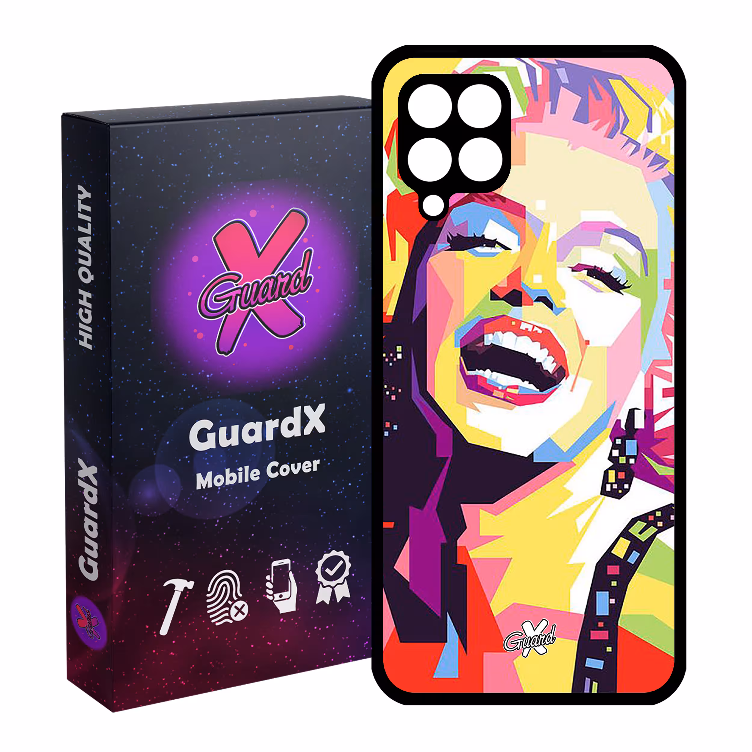 کاور گارد ایکس طرح Marilyn Monroe مدل Glass10273 مناسب برای گوشی موبایل سامسونگ Galaxy A12