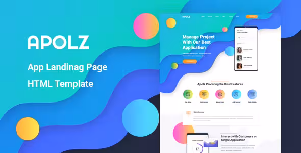 دانلود قالب HTML لندینگ Apolz