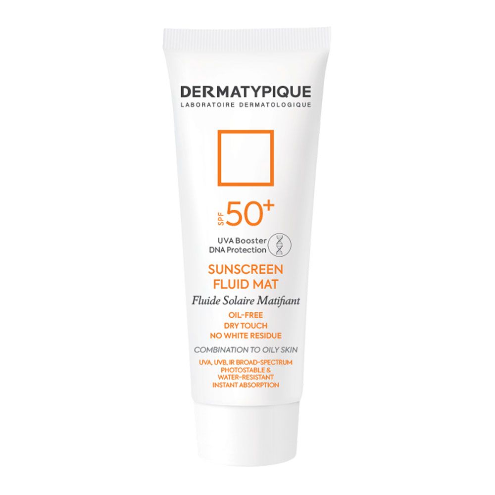 کرم ضد آفتاب فلوئید مت درماتیپیک| مناسب پوست چرب (بی رنگ) +SPF50