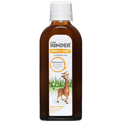 شربت مولتی پلاس زینک فیشر کیندر