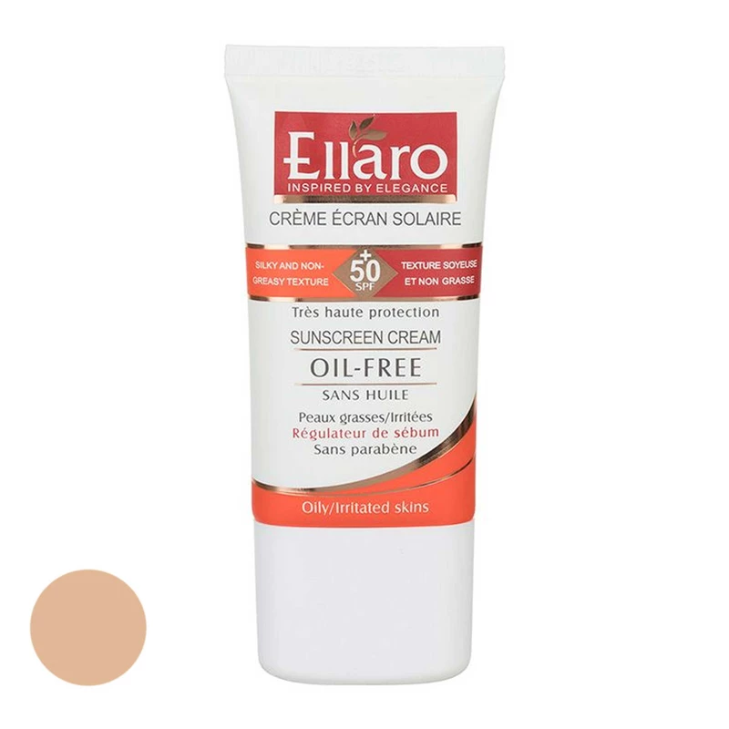 کرم ضد آفتاب کرم پودری فاقد چربی حاوی اس پی اف 50 الارو