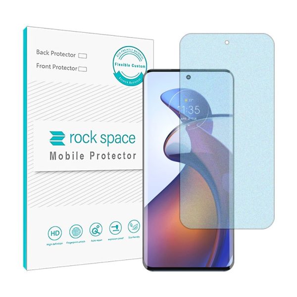 گلس موتورولا edge 30 Fusion مدل نانو هیدروژل مات آنتی بلو برند راک اسپیس کد S