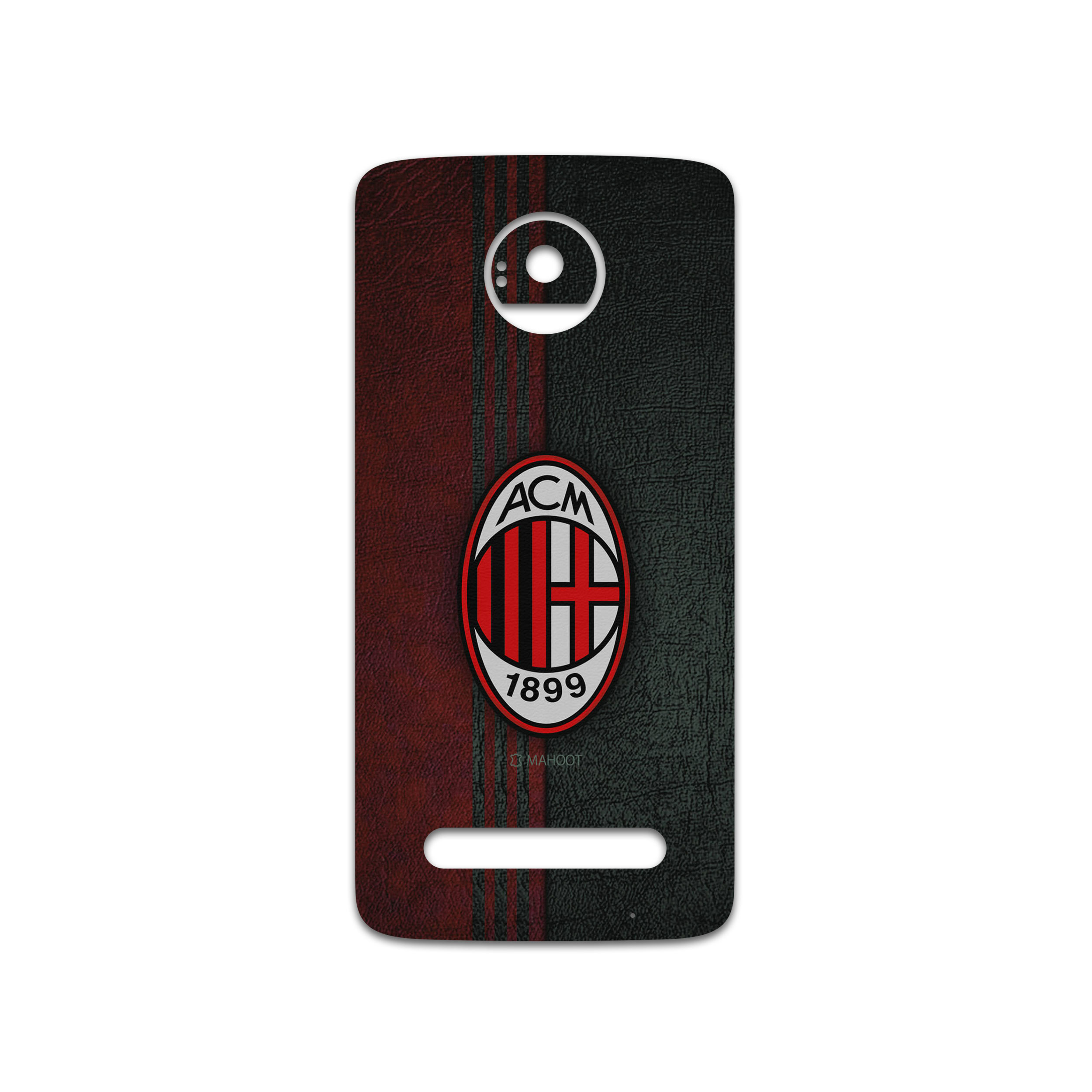 برچسب پوششی ماهوت مدل AC-Milan-FC مناسب برای گوشی موبایل موتورولا Moto Z2 Play