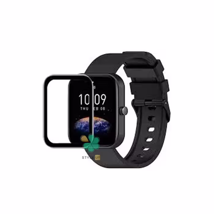 محافظ صفحه گلس دور ژله ای ساعت Amazfit Bip 3 Pro