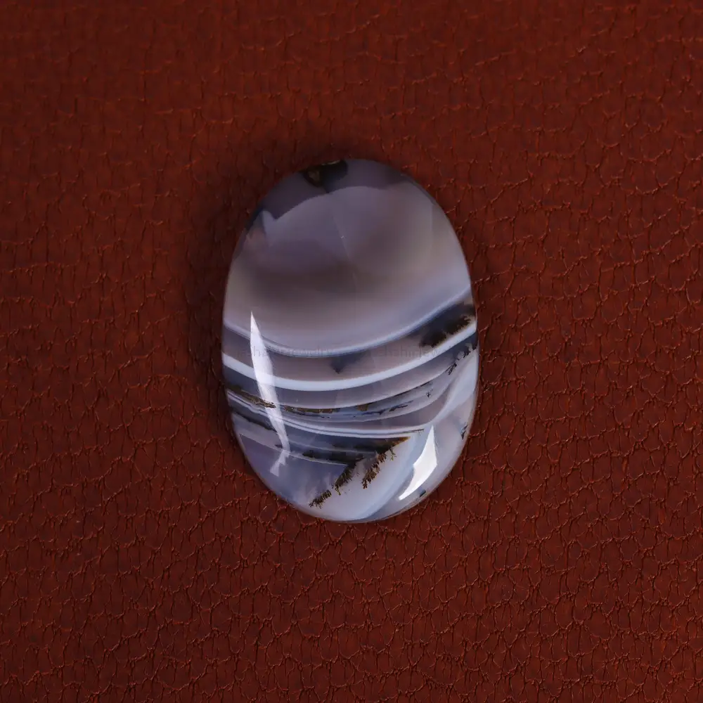 نگین عقیق شجر کد 21407 - جواهری مشاهیر