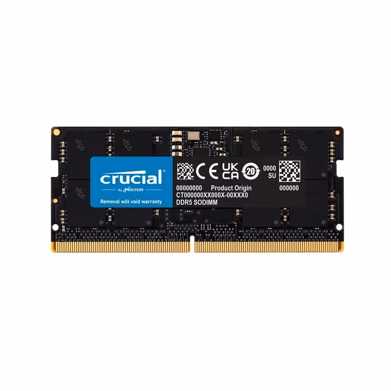 رم لپ تاپ DDR5 تک کاناله 4800 مگاهرتز CL40 کروشیال مدل CT32 ظرفیت 32 گیگابایت