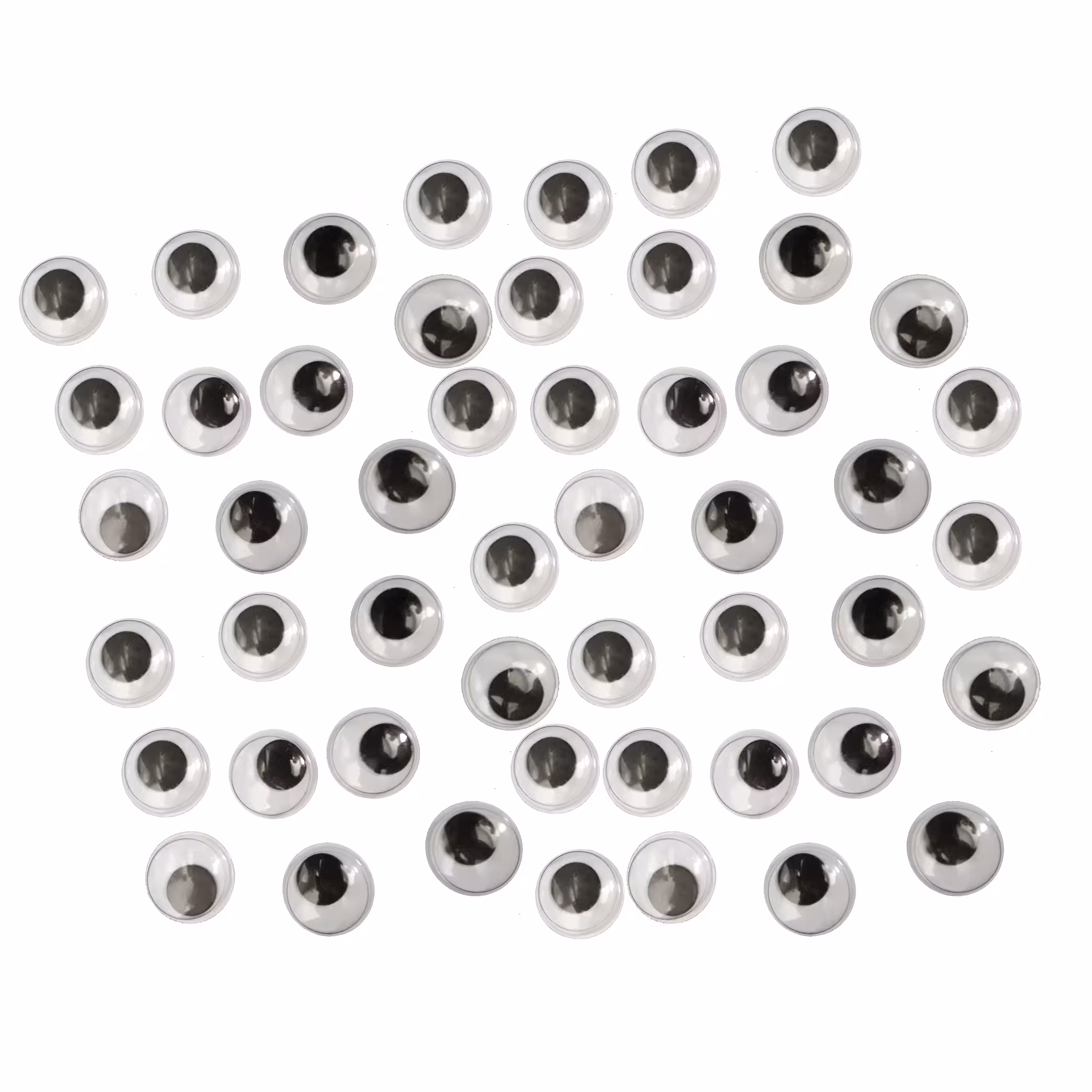چشم عروسک طرح دایره ای کد MOT-8 بسته 50 عددی 