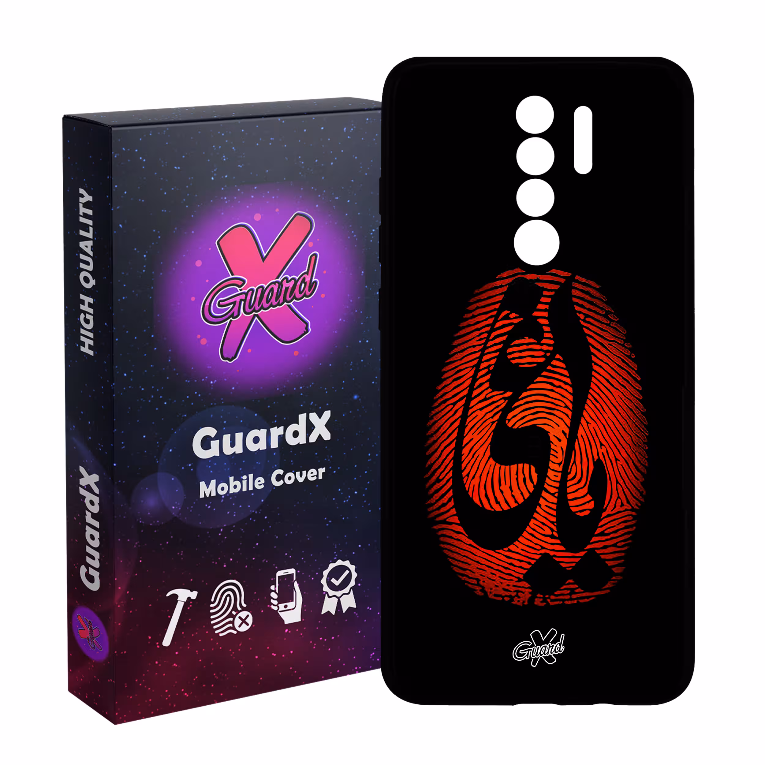 کاور گارد ایکس طرح یاغی مدل Glass10447 مناسب برای گوشی موبایل شیائومی Redmi 9/Redmi 9 Prime/Poco M2
