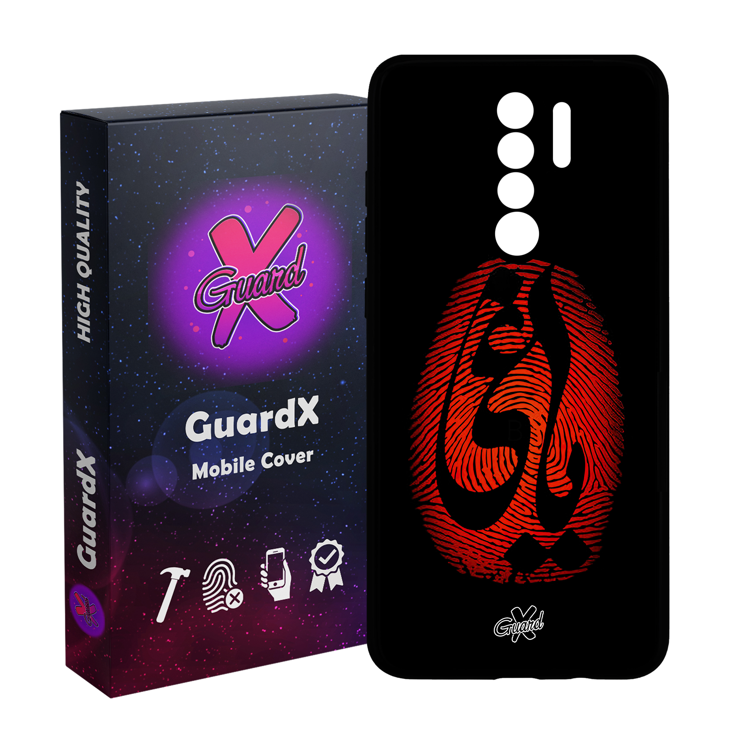 کاور گارد ایکس طرح یاغی مدل Glass10447 مناسب برای گوشی موبایل شیائومی Redmi 9/Redmi 9 Prime/Poco M2