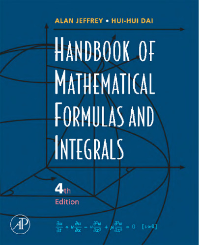 خرید و دانلود نسخه کامل کتاب Handbook of Mathematical Formulas and Integrals, Second Edition