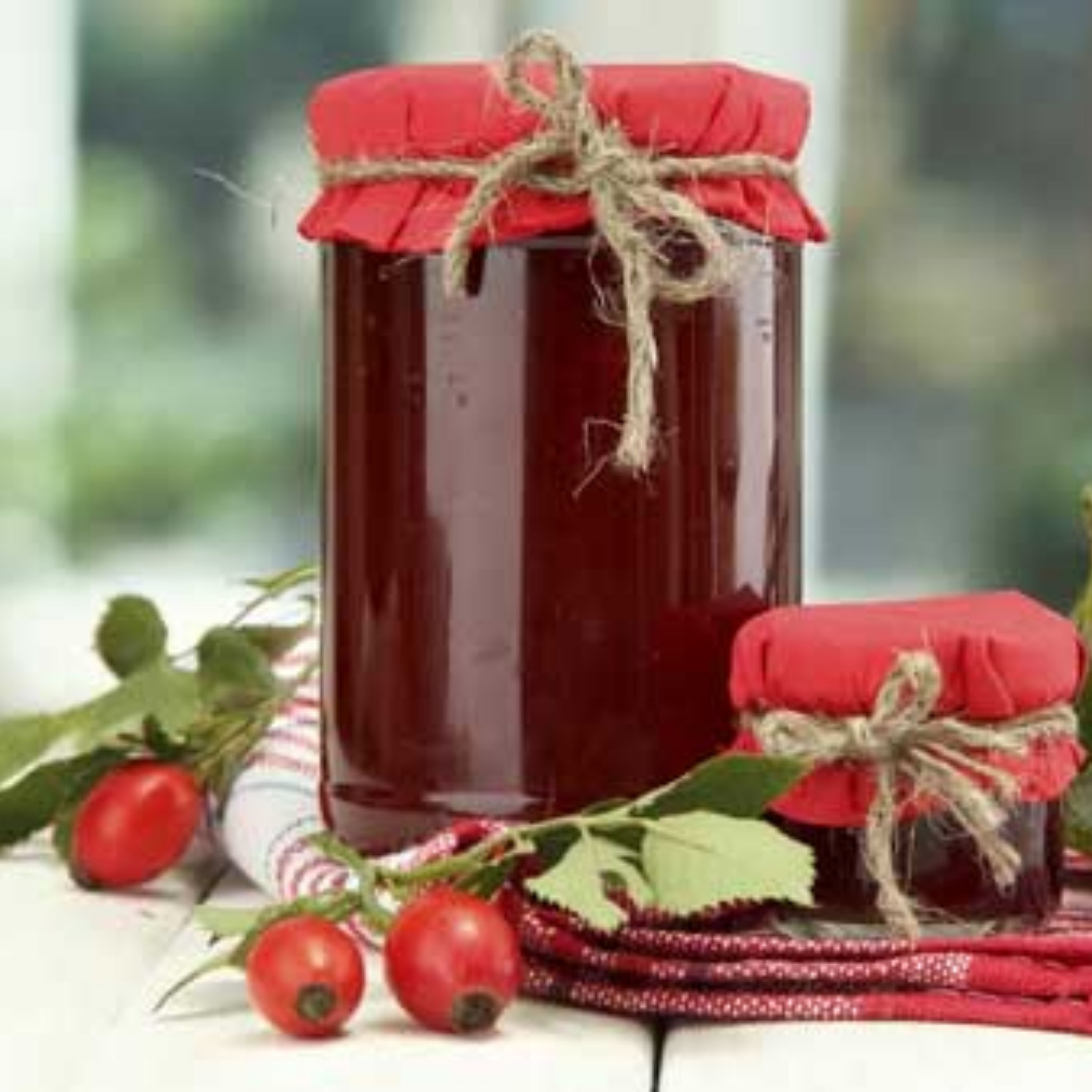 رب میوه نسترن وحشی خانگی تازه کیفیت عالی (850گرمی)