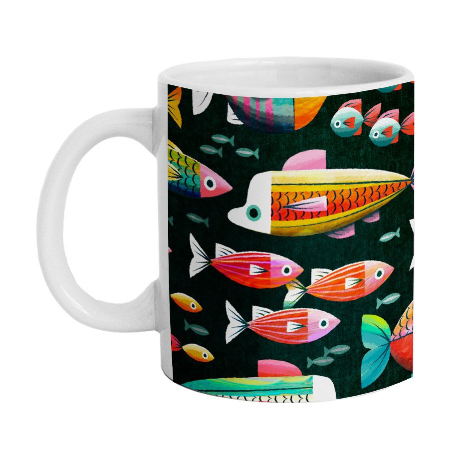 ماگ دارلی طرح ماهی فانتزی کد M999