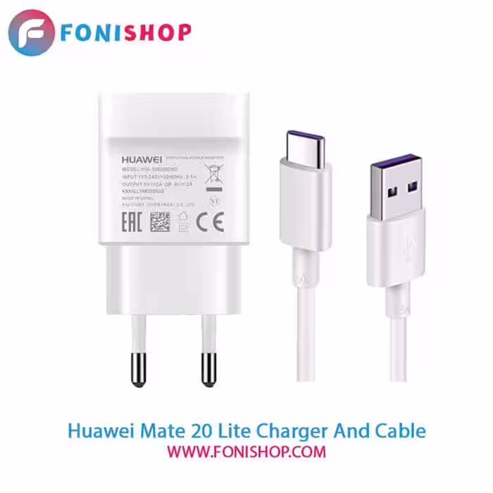 کابل و شارژر فست شارژ اصلی هوآوی Huawei Mate 20 Lite