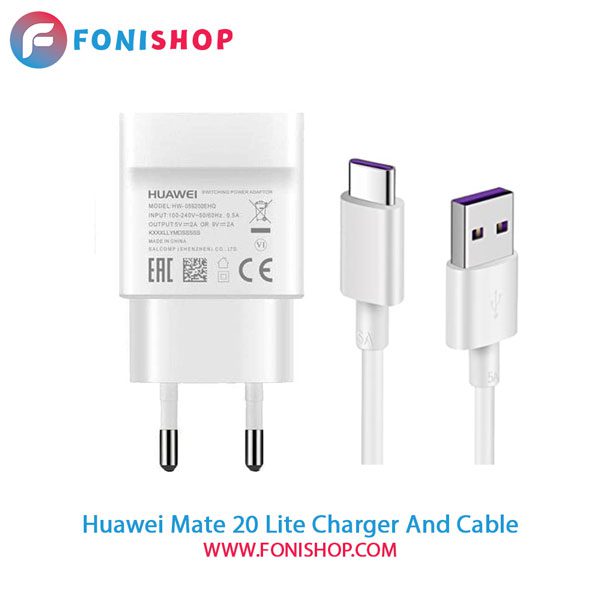 کابل و شارژر فست شارژ اصلی هوآوی Huawei Mate 20 Lite
