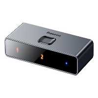 سوییچ دو پورت اچ دی ام آی بیسوس Baseus CAHUB-BC0G Matrix HDMI Splitter