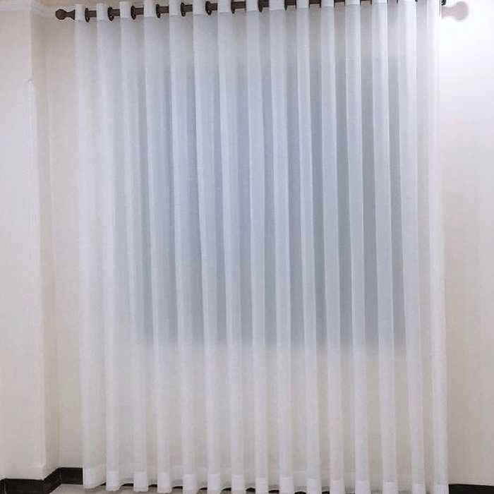 پرده حریر شاین با دوخت در ارتفاع دلخواه (قیمت هر یک متر) 