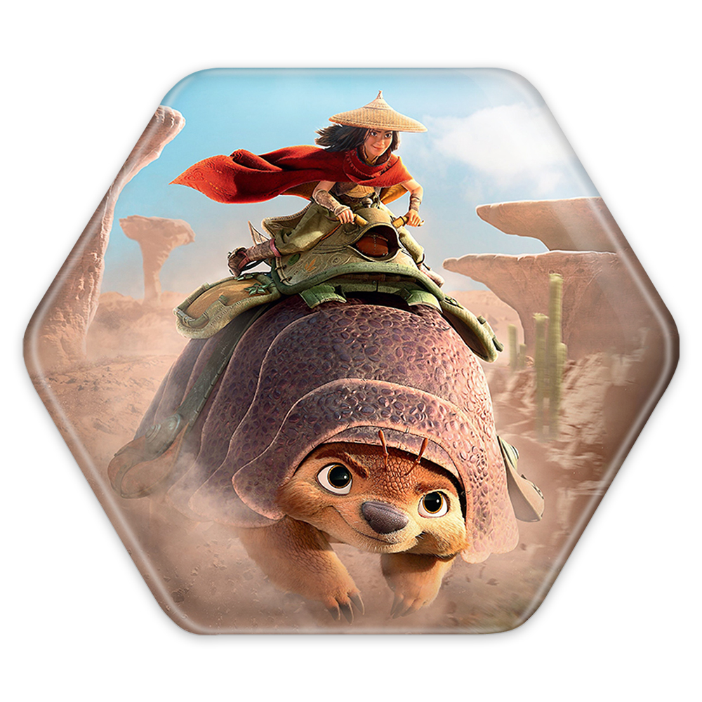 پیکسل خندالو طرح رایا و آخرین اژدها مدل شش ضلعی کد 4787