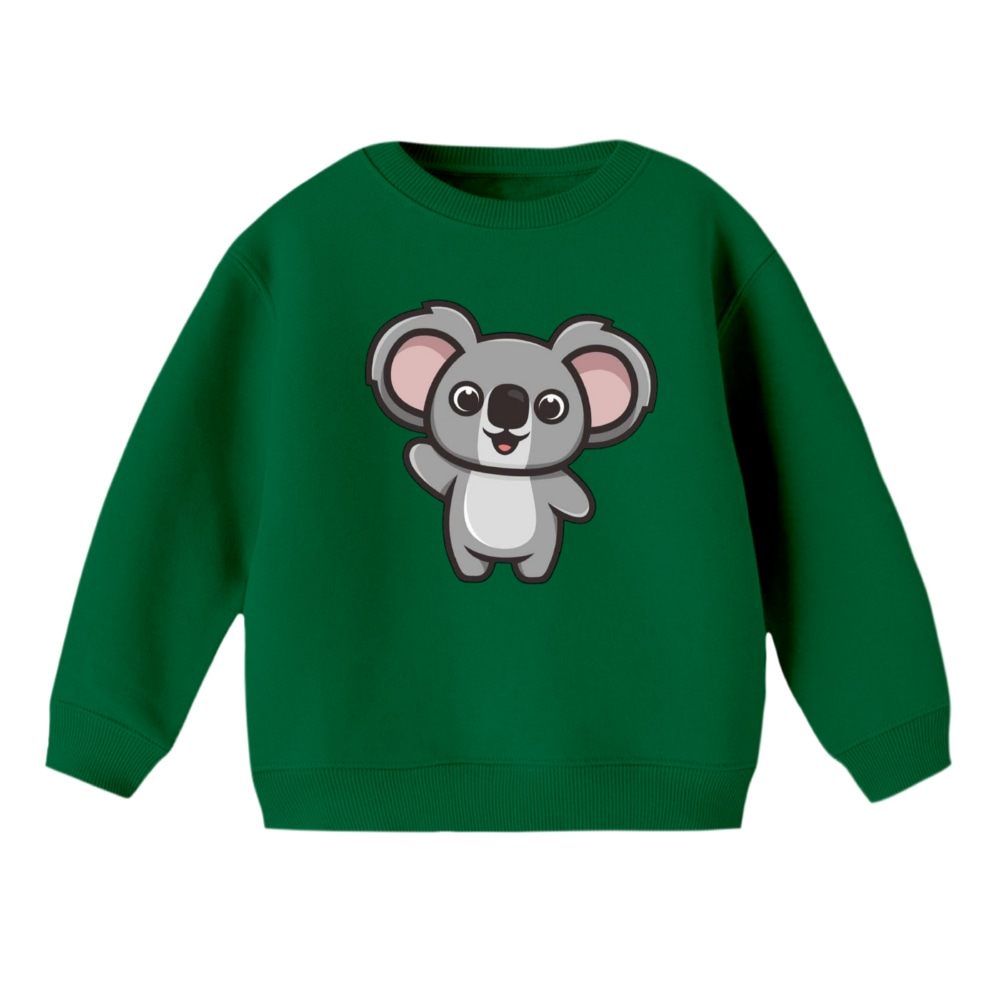 سویشرت بچگانه مدل کوالا خوشحال رنگ سبز