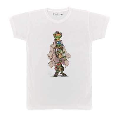 تی شرت  آستین کوتاه بچگانه پرمانه طرح لاکپشت های نینجا کد pmt.6666