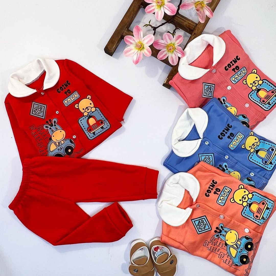 سیوشرت شلوار زرافه راننده پسرانه، جنس تو کرکی، سایز  1،2