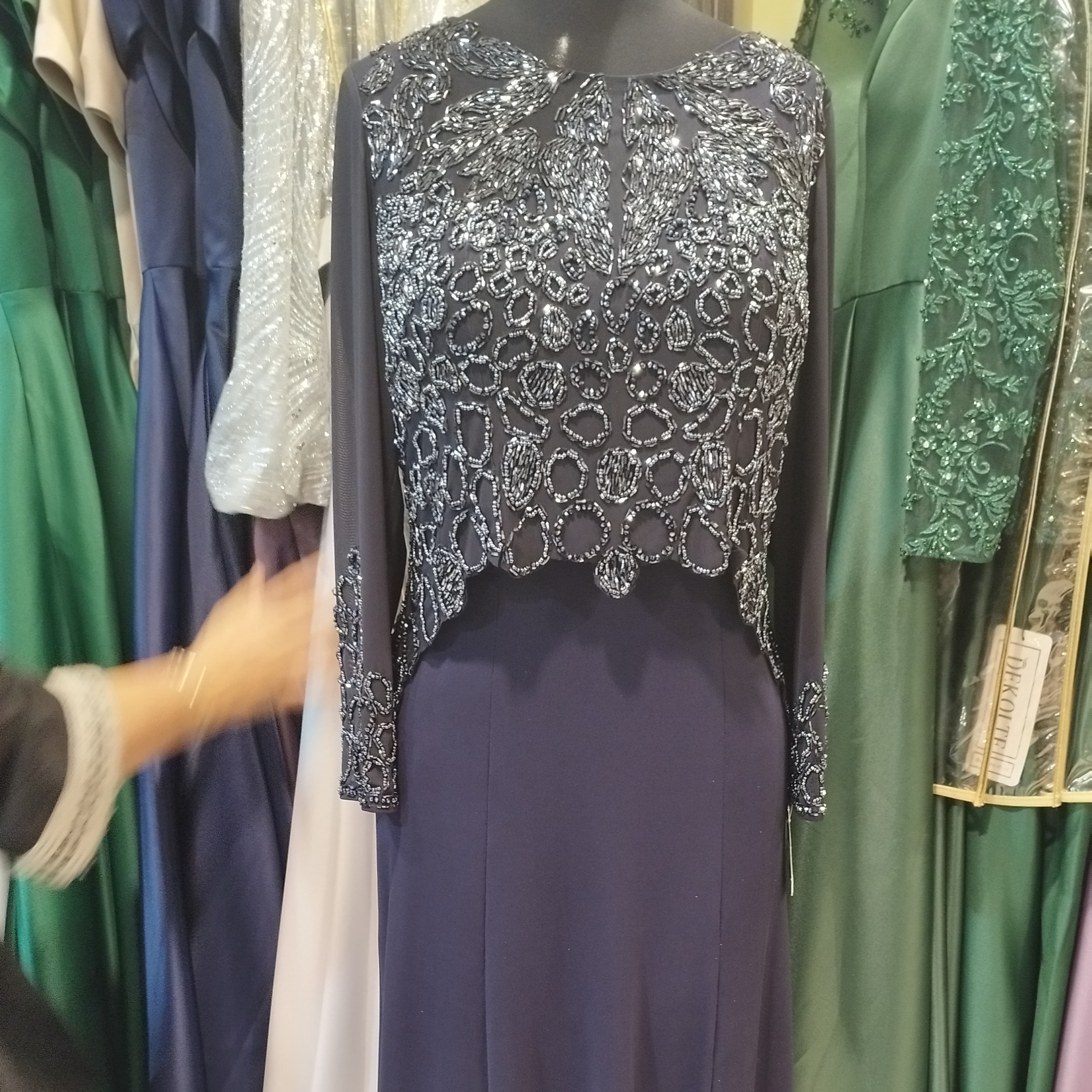 لباس مجلسی زنانه لاکچری پوشیده سایز 38 تا 46