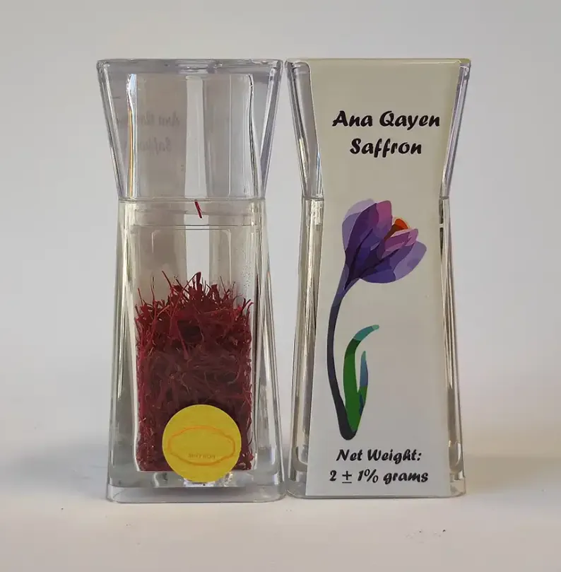 زعفران 2 گرمی سوپر نگین در بطری کریستالی الماس