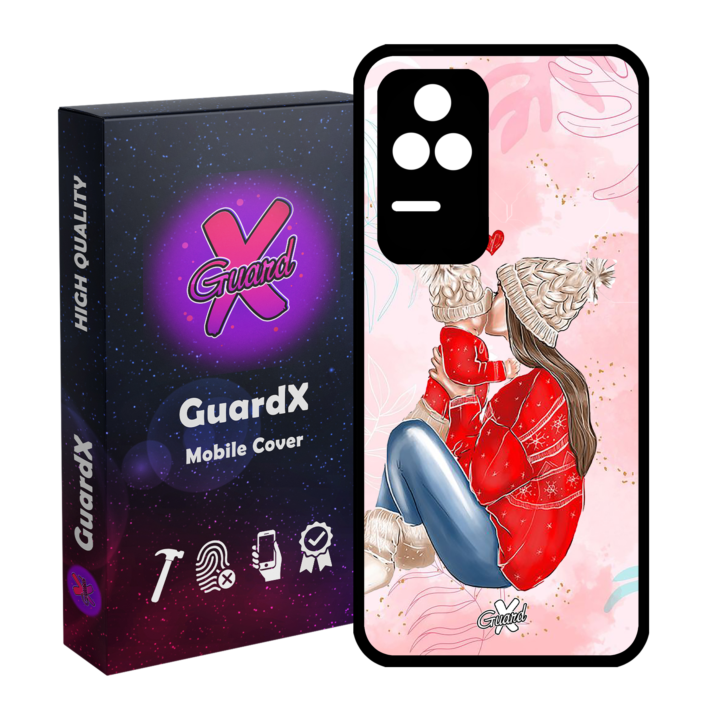 کاور گارد ایکس طرح دختر مدل Glass10335 مناسب برای گوشی موبایل شیائومی Poco F4/Redmi K40S