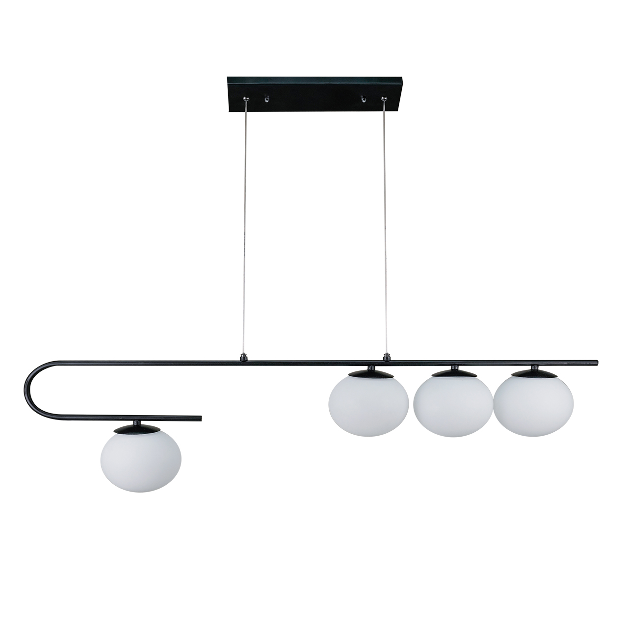 لوستر چهار شعله چشمه نور کد AB1222/4-WT