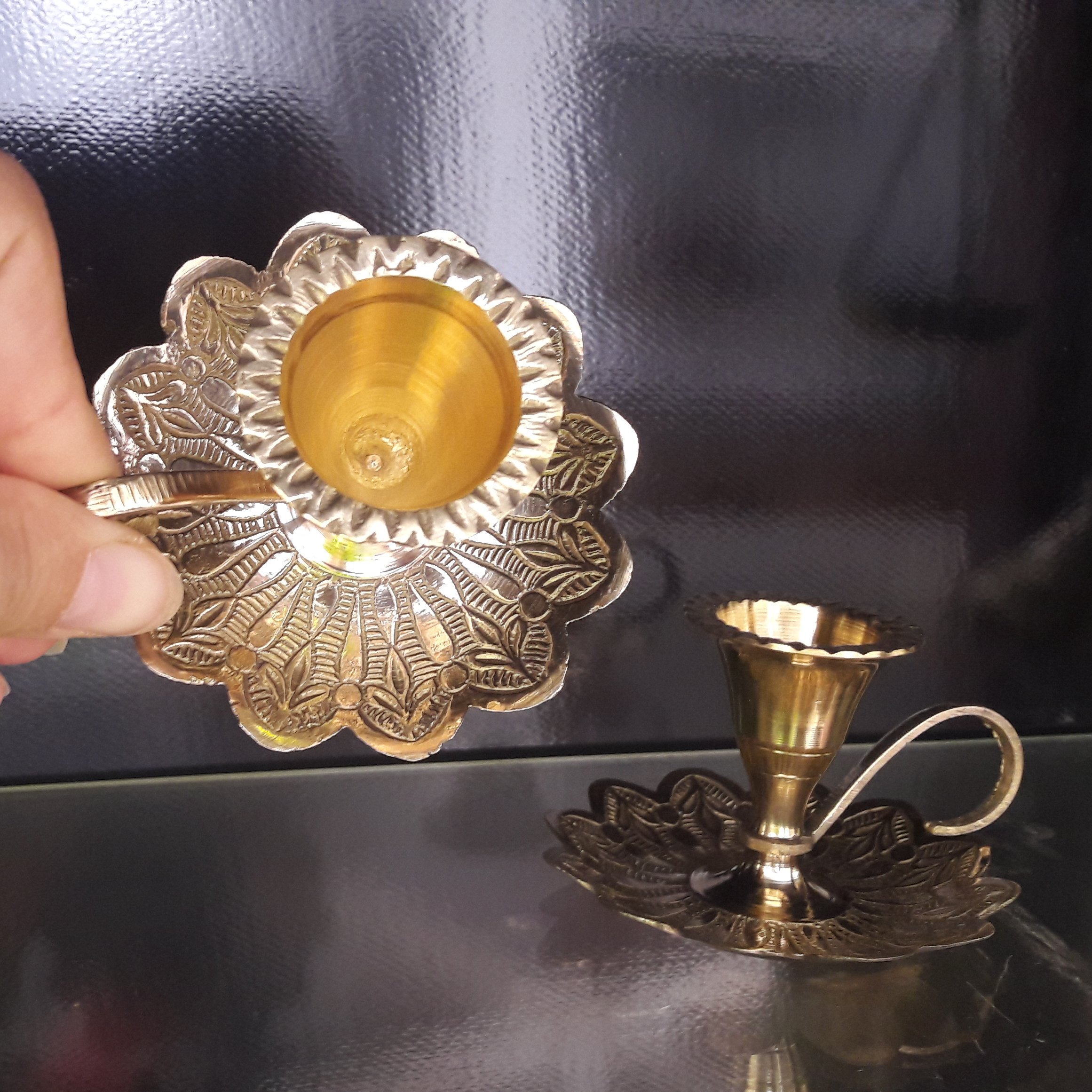 جاشمعی برنز هندی جفتی (فروش ویژه)