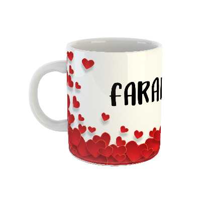 ماگ طرح قلب مدل فرنگیس