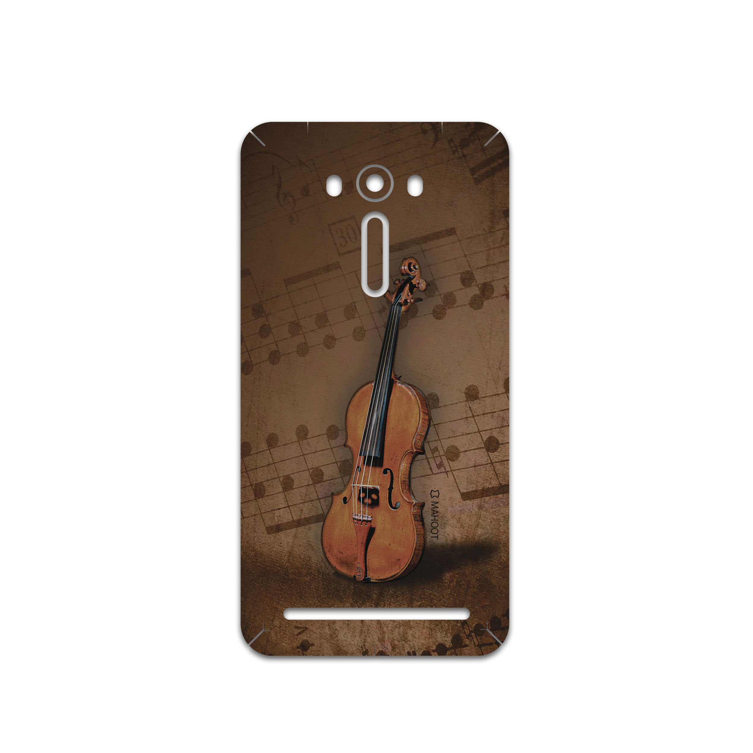 برچسب پوششی ماهوت مدل Violin-Instrument مناسب برای گوشی موبایل ایسوس Zenfone 2 Laser