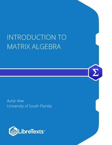 خرید و دانلود نسخه کامل کتاب Introduction to Matrix Algebra