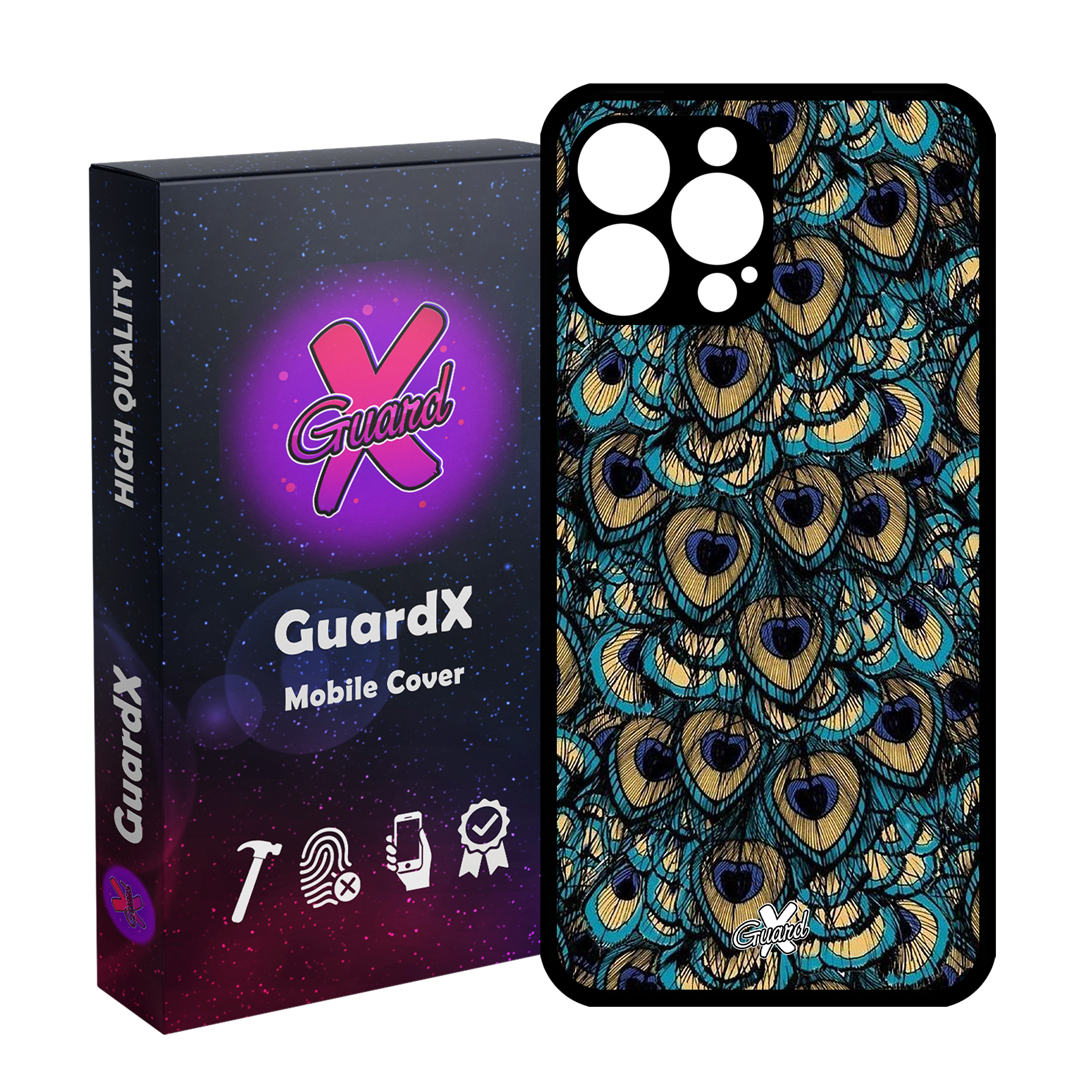 کاور گارد ایکس طرح Peacock مدل Glass10092 مناسب برای گوشی موبایل اپل iPhone 12 Pro Max