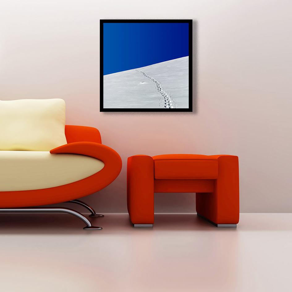 تابلو مدل ردپایی بر برف