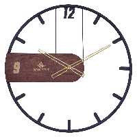 ساعت دیواری شوبرت کد 5374 رنگ مشکی