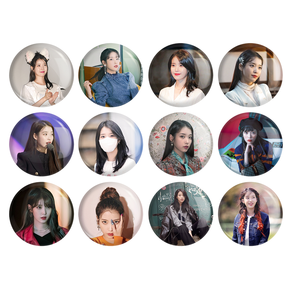 پیکسل خندالو مدل آیو IU کد 1149 مجموعه 12 عددی