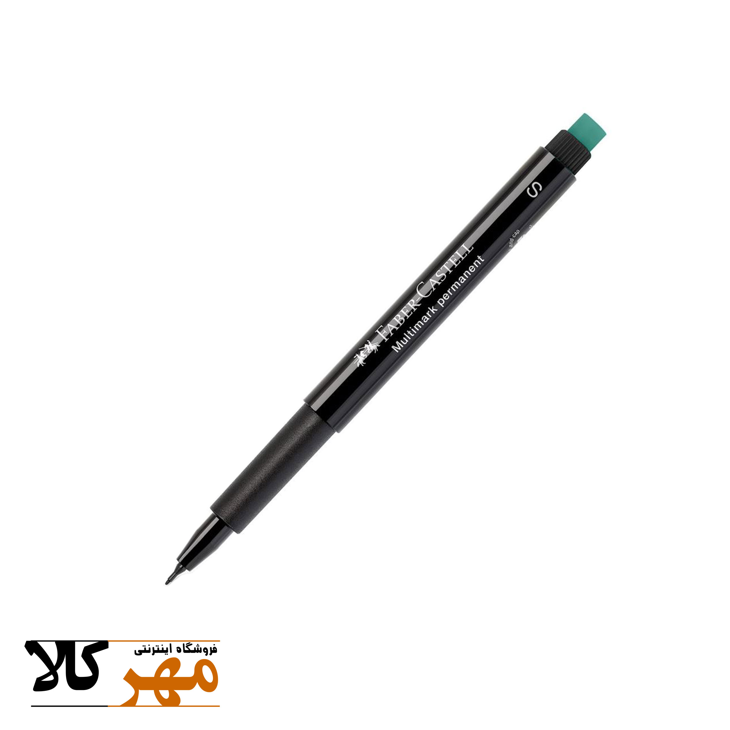 ماژیک Faber-Castell مولتی مارکر رنگ مشکی نوک S   پاک کن