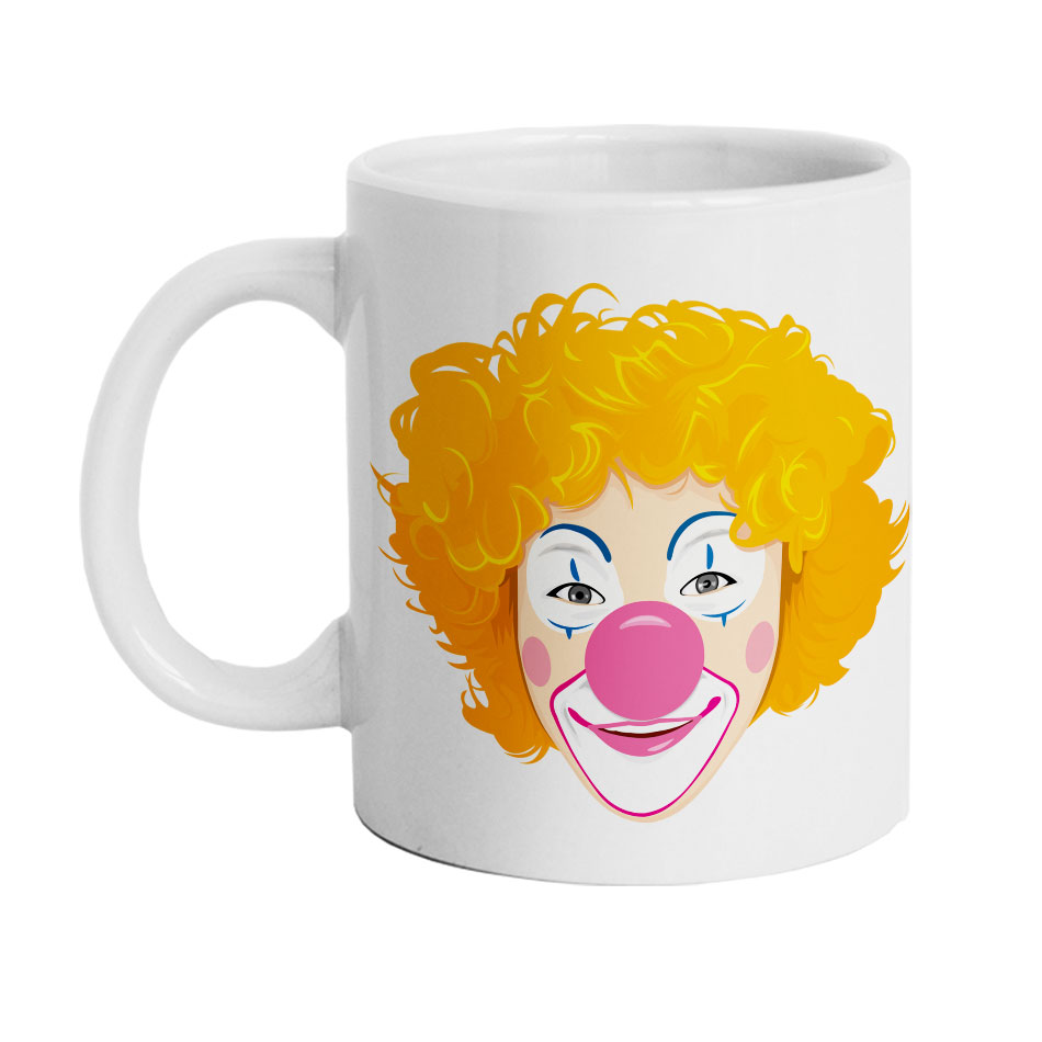 ماگ دارلی طرح دلقک شاد مدل 225