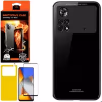 کاور کینگ کونگ مدل CVRGLS-II مناسب برای گوشی موبایل شیائومی M4 Pro 4G به همراه محافظ صفحه نمایش و محافظ پشت گوشی