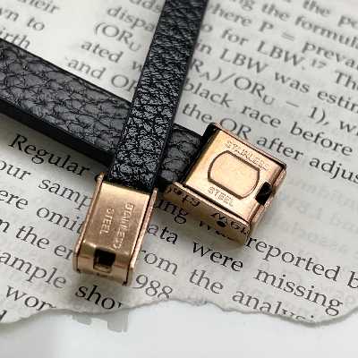 دستبند مدل چرم بسته دو عددی