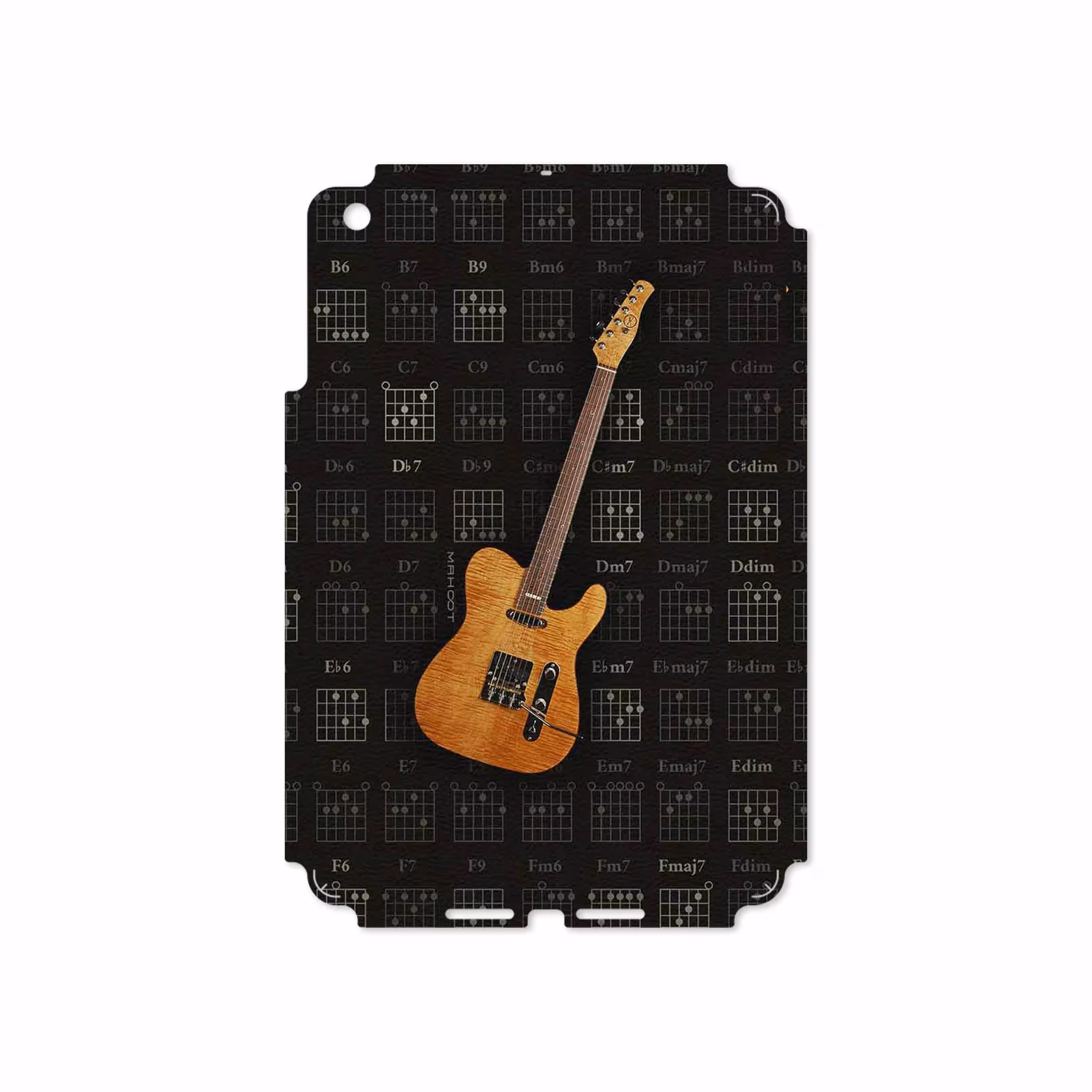 برچسب پوششی ماهوت مدل Guitar-Instrument مناسب برای تبلت اپل iPad mini 2012 A1455