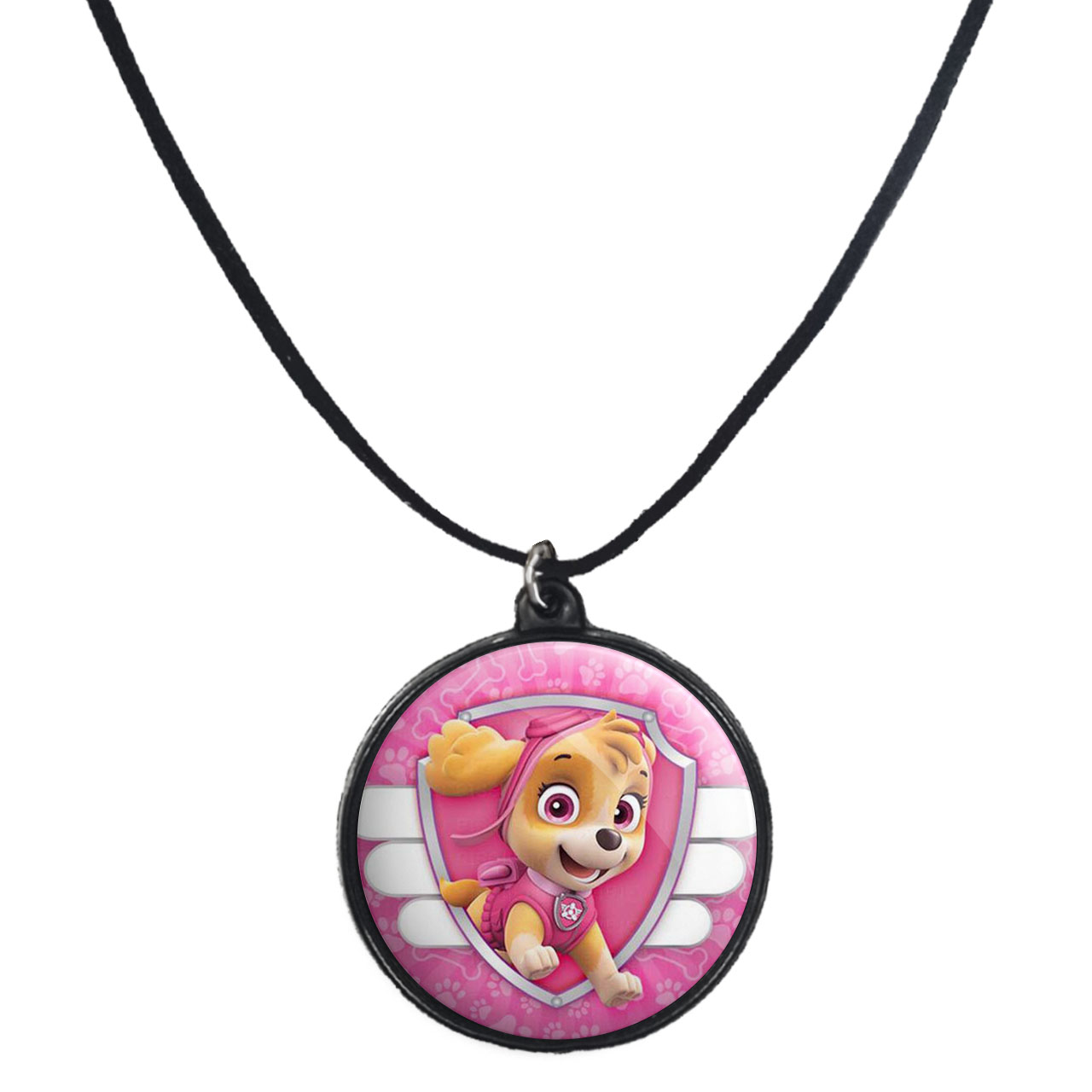 گردنبند پرمانه طرح سگ های نگهبان کد pmb.1925 مدل دو طرفه