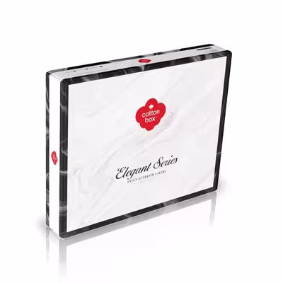 سرویس ملحفه کاتن باکس مدل Elegant دو نفره 4 تکه