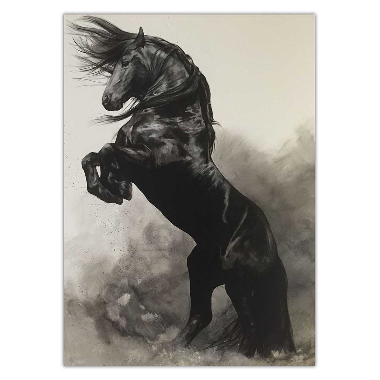 تابلو شاسی ونسونی طرح Hinny Of Horse سایز 30 × 40