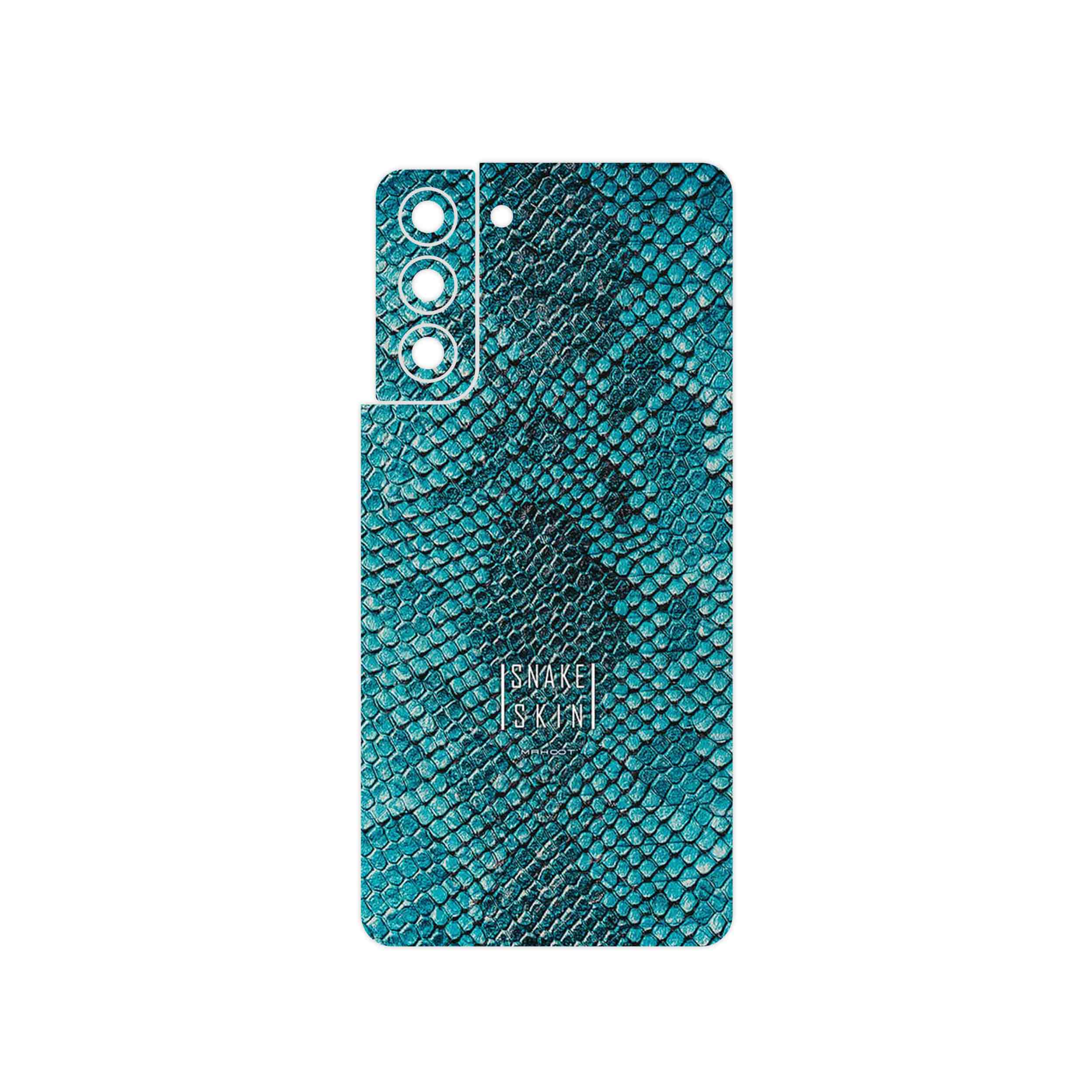 برچسب پوششی ماهوت مدل Blue Snake Skin مناسب برای گوشی موبایل سامسونگ Galaxy S21 5G